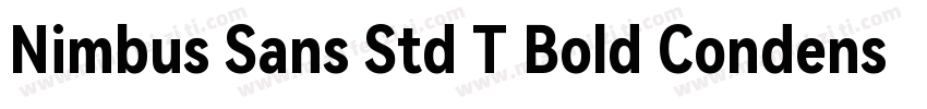 Nimbus Sans Std T Bold Condensed字体转换